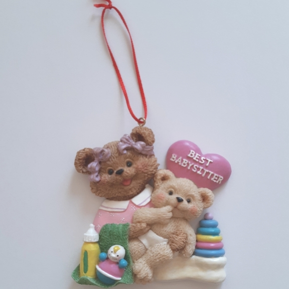 Best Babysitter Bear Ornament - Picture 2 of 3